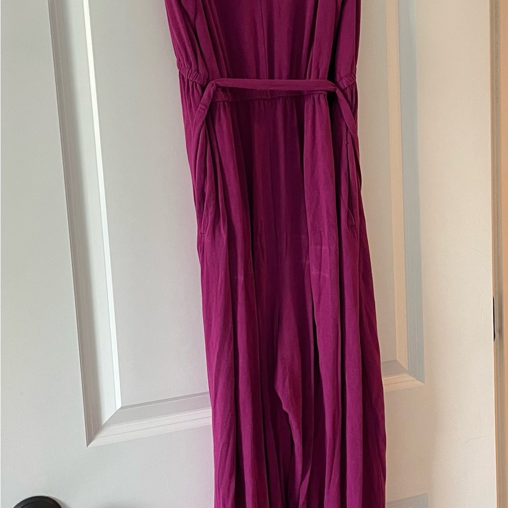 NWOT Elegant Magenta Maxi Romper